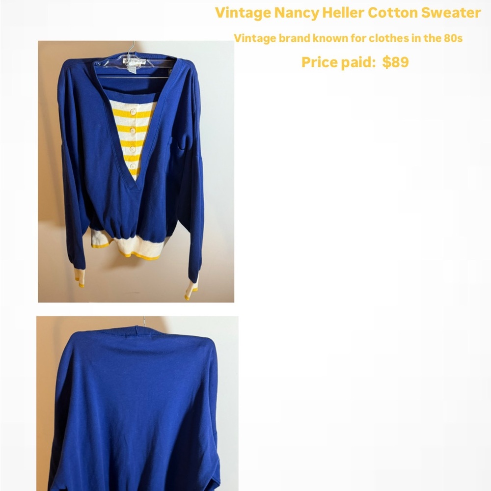 Women's Blue Sweater